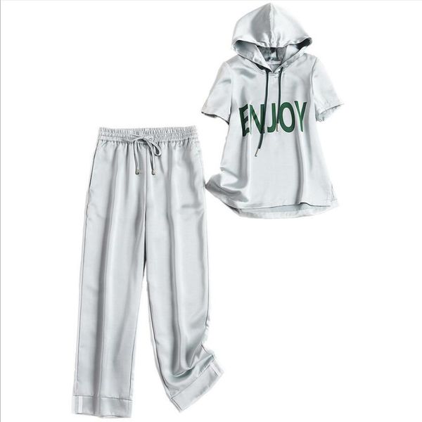 satin hooded tracksuit female jogger pants runway sweat suit outfit women leisure sportwear ensemble summer, White
satin hooded tracksuit female jogger pants runway sweat suit outfit women leisure sportwear ensemble summer, White