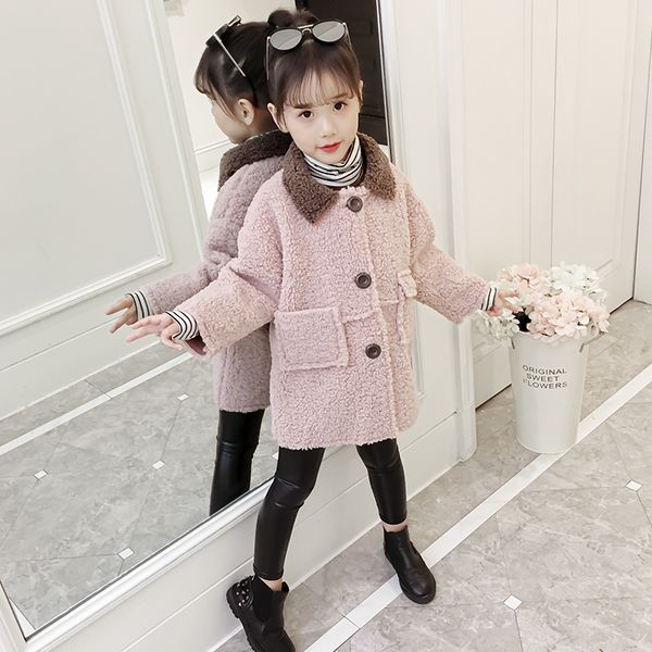 winter coat girls jackets thickening warm outerwears fashion style pockets kid clothes female children coat, Blue;gray
winter coat girls jackets thickening warm outerwears fashion style pockets kid clothes female children coat, Blue;gray