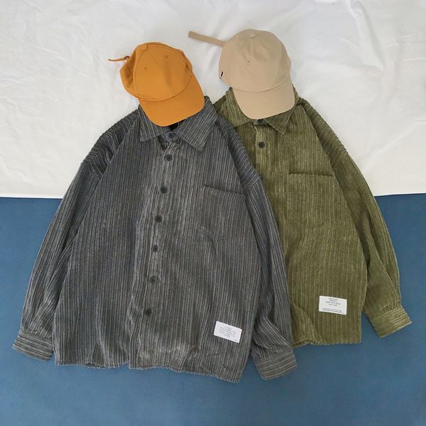 fashion men solid corduroy pocket shirt autumn casual long sleeves shirt men dress pockets shirts hombre blouse#g5, White;black
fashion men solid corduroy pocket shirt autumn casual long sleeves shirt men dress pockets shirts hombre blouse#g5, White;black