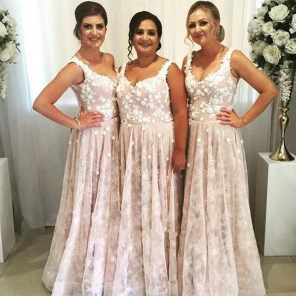 lace plus size bridesmaid dresses for wedding 2019 a line maid of honor gowns zipper back bridesmaid gowns custom made, White;pink
lace plus size bridesmaid dresses for wedding 2019 a line maid of honor gowns zipper back bridesmaid gowns custom made, White;pink