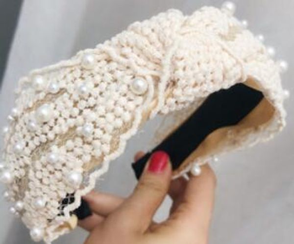 vintage bohemian lace with pearl knotted headband knot hairband hair accessories, Golden;white
vintage bohemian lace with pearl knotted headband knot hairband hair accessories, Golden;white