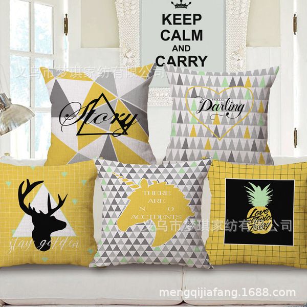 northern europe wind cotton and linen pillow case yellow line pillow automobile sofa back cushion cushion pillow factory
northern europe wind cotton and linen pillow case yellow line pillow automobile sofa back cushion cushion pillow factory