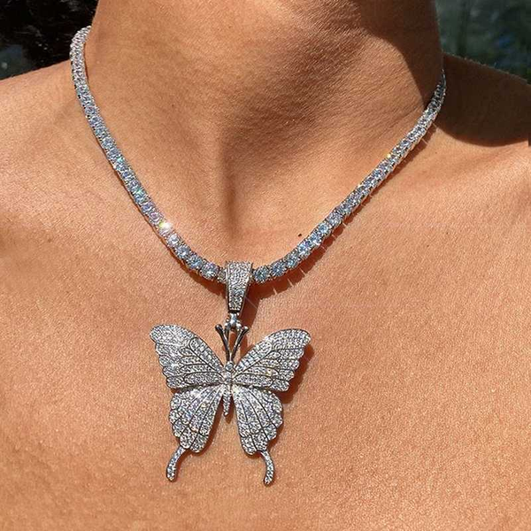 silver rose gold cubic zirconia bling out butterfly necklaces pink pinky 5mm cz tennis chain women hip hop choker jewelry
silver rose gold cubic zirconia bling out butterfly necklaces pink pinky 5mm cz tennis chain women hip hop choker jewelry