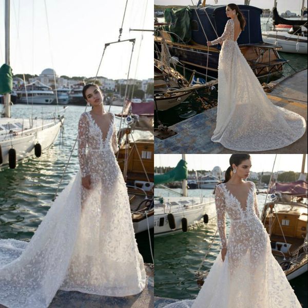 lian rokman mermaid wedding dresses 2020 long sleeve sweep train v neck plus size beach wedding dress customize robes de mariée, White
lian rokman mermaid wedding dresses 2020 long sleeve sweep train v neck plus size beach wedding dress customize robes de mariée, White