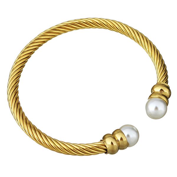 bangle cuff bracelets for women stainless steel pearl bracelet gold rope chain on hand jewelry djustable metal accessories punk, Black
bangle cuff bracelets for women stainless steel pearl bracelet gold rope chain on hand jewelry djustable metal accessories punk, Black