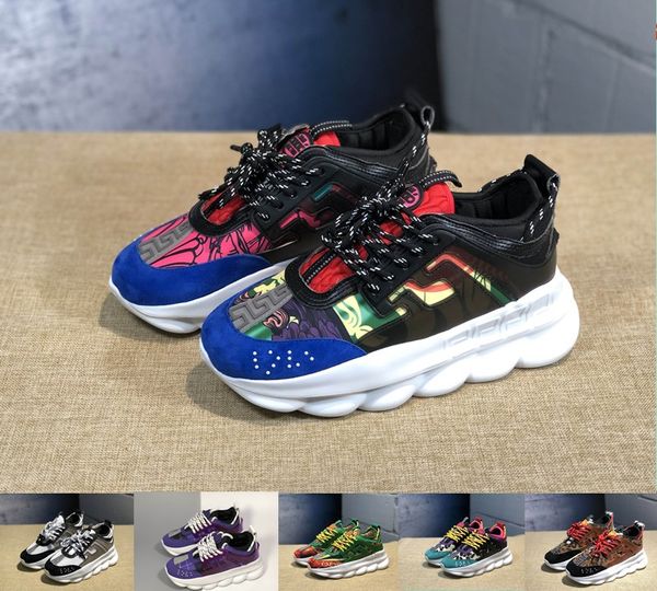 2019 chain reaction fashion men women designer shoes black white blue sports running sneakers leather flat trainers outdoor shoes 36-45
2019 chain reaction fashion men women designer shoes black white blue sports running sneakers leather flat trainers outdoor shoes 36-45