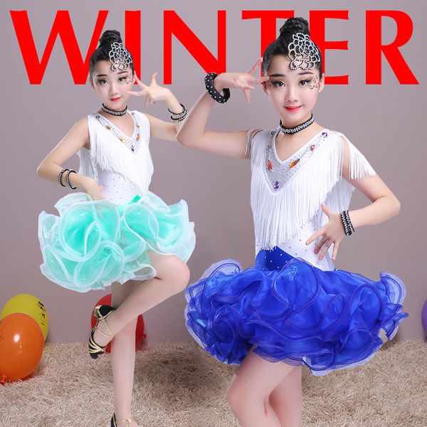 new children's latin dance costumes children's latin dance dress performance clothing tassels pettiskirt, Black;red
new children's latin dance costumes children's latin dance dress performance clothing tassels pettiskirt, Black;red