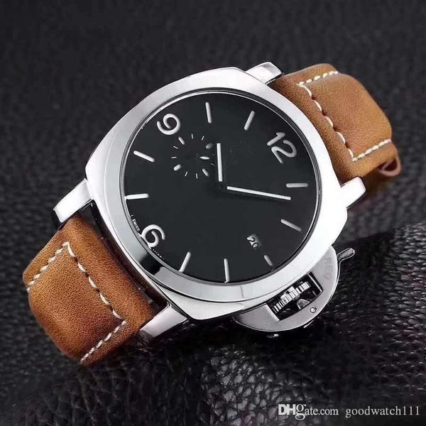 quartz men's watch .44mm dial. leather strap super luminous. men's wristwatches sportwatch, Slivery;brown
quartz men's watch .44mm dial. leather strap super luminous. men's wristwatches sportwatch, Slivery;brown