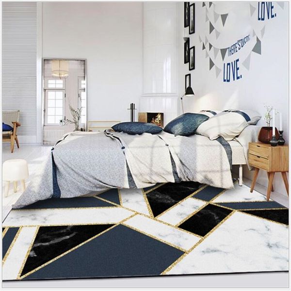 aovoll metal blue geometric ins black white marble gold strip bedroom living room floor mat carpet bedroom area rugs
aovoll metal blue geometric ins black white marble gold strip bedroom living room floor mat carpet bedroom area rugs