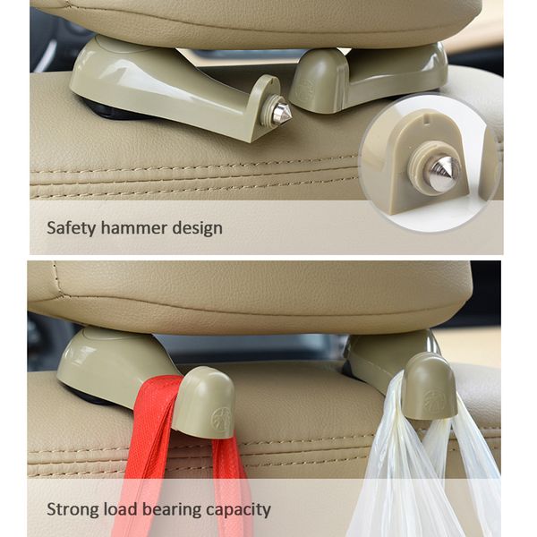 2pcs 2 in 1 car seat back hook car window safety emergency hammer auto headrest organizer storage hanger hook for groceries
2pcs 2 in 1 car seat back hook car window safety emergency hammer auto headrest organizer storage hanger hook for groceries