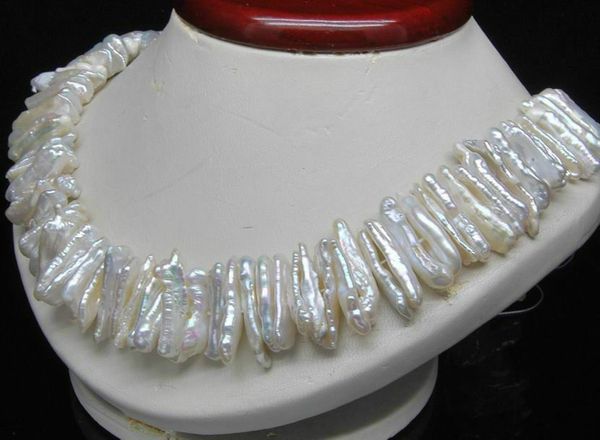 pearls jewelry natural natural south sea white abnormal shape pearl necklace 18'', Silver
pearls jewelry natural natural south sea white abnormal shape pearl necklace 18'', Silver