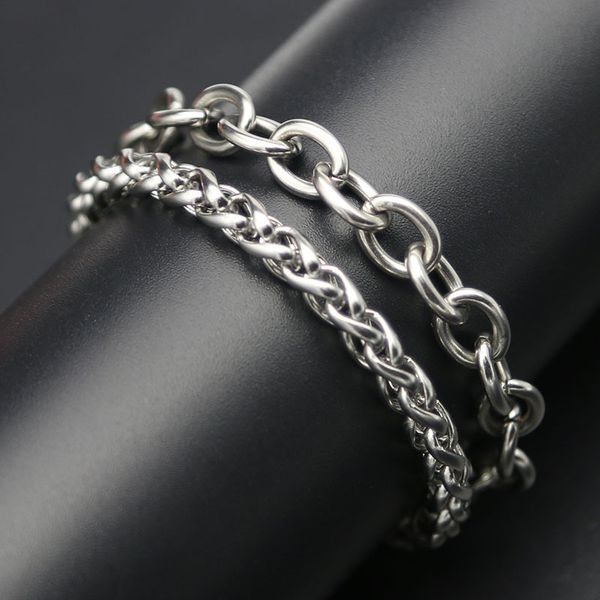 double bracelet 316l stainless steel bracelet 3mm 4mm 7mm lanterns necklace for women men girl boy, Black
double bracelet 316l stainless steel bracelet 3mm 4mm 7mm lanterns necklace for women men girl boy, Black