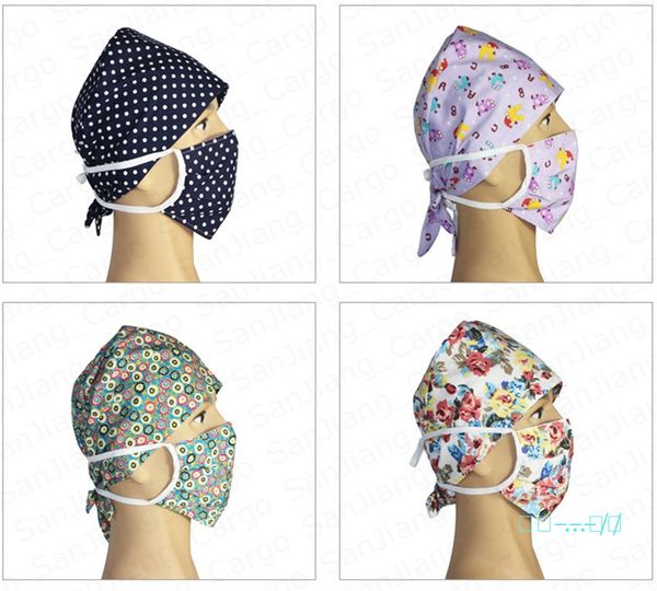 2020 floral cotton nurse cap doctor hat and face mask 2 piece set washable protective cotton masks solid blue color nursing headwear e41403, Black;white
2020 floral cotton nurse cap doctor hat and face mask 2 piece set washable protective cotton masks solid blue color nursing headwear e41403, Black;white