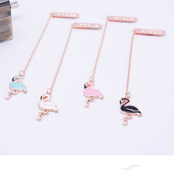 4 pcs/set cute colourful flamingo metal pendant bookmark book holder message card gift stationery
4 pcs/set cute colourful flamingo metal pendant bookmark book holder message card gift stationery