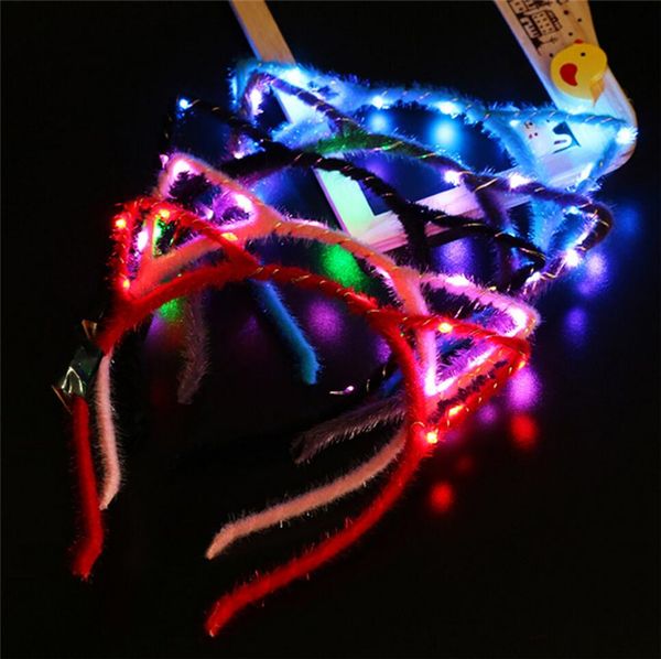 Fla hing led cat ear headband light 3 mode glowing led light for party upplie hair band cheer halloween xma women girl gift
Fla hing led cat ear headband light 3 mode glowing led light for party upplie hair band cheer halloween xma women girl gift