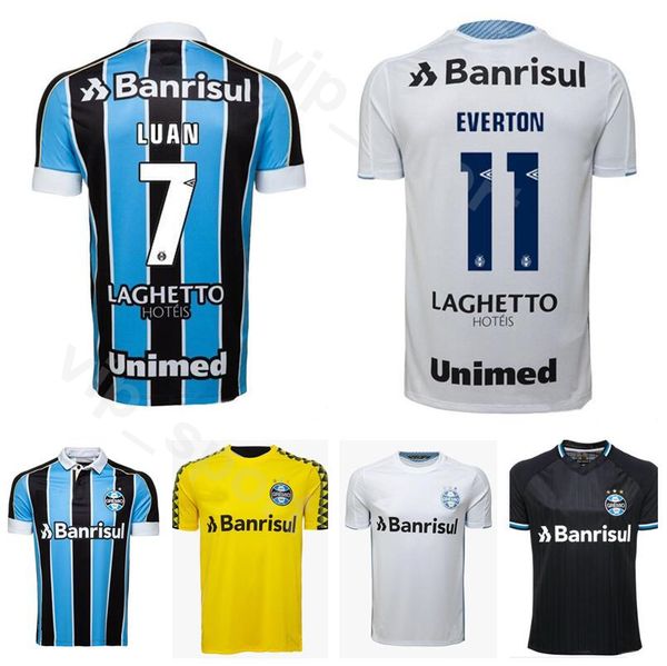 2019 2020 Soccer 7 LUAN Jersey Gremio Brazilian Brazil club Camisas 8 MAICON 3 GEROMEL 25 PEPE 1 VICTOR Football Shirt Kits Uniform
2019 2020 Soccer 7 LUAN Jersey Gremio Brazilian Brazil club Camisas 8 MAICON 3 GEROMEL 25 PEPE 1 VICTOR Football Shirt Kits Uniform