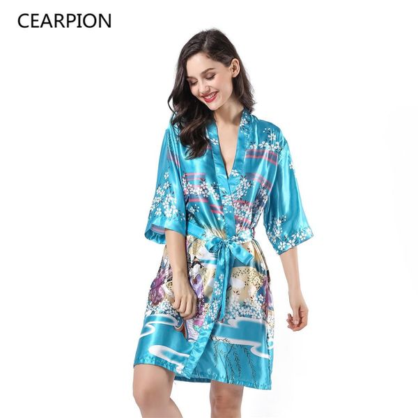 ceartion women's kimono bath robe gown sleepwear rayon nightwear casual soft home clothes print floral negligee pajamas, Black;red
ceartion women's kimono bath robe gown sleepwear rayon nightwear casual soft home clothes print floral negligee pajamas, Black;red