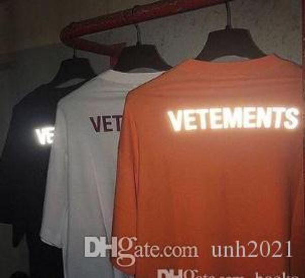 19ss vetements 3m reflective logo t-shirt hip hop street skateboard tee men women casual fashion classic short sleeves summer, White;black
19ss vetements 3m reflective logo t-shirt hip hop street skateboard tee men women casual fashion classic short sleeves summer, White;black