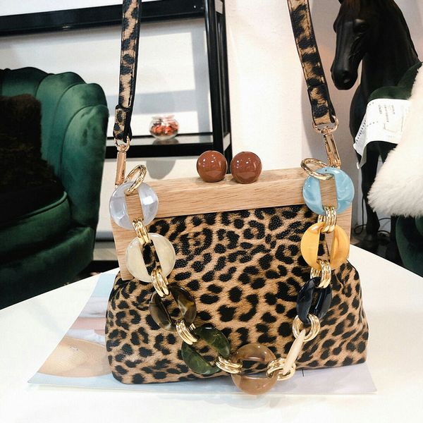 acrylic leopard wooden clip shell bags for women messenger bag designer pu leather chains shoulder crossbody bags ladies purse
acrylic leopard wooden clip shell bags for women messenger bag designer pu leather chains shoulder crossbody bags ladies purse