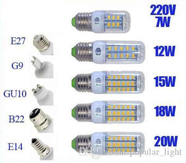 smd5730 e27 gu10 b22 e14 g9 led lamp 7w 12w 15w 18w 220v 110v 360 angle smd led bulb led corn light 24led
smd5730 e27 gu10 b22 e14 g9 led lamp 7w 12w 15w 18w 220v 110v 360 angle smd led bulb led corn light 24led