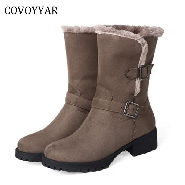 covoyyar lady winter snow boots thick heel mid-calf warm fur-lined women boots casual slip on buckle flock shoes woman wbs423, Black
covoyyar lady winter snow boots thick heel mid-calf warm fur-lined women boots casual slip on buckle flock shoes woman wbs423, Black