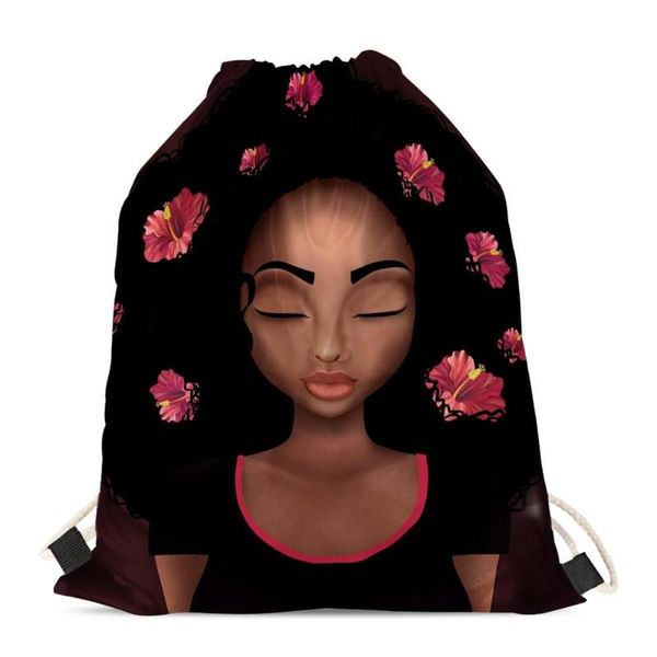 hycool flower black art african girl print women drawstring bags cute teen girls small travel storage backpack woman sport bag
hycool flower black art african girl print women drawstring bags cute teen girls small travel storage backpack woman sport bag