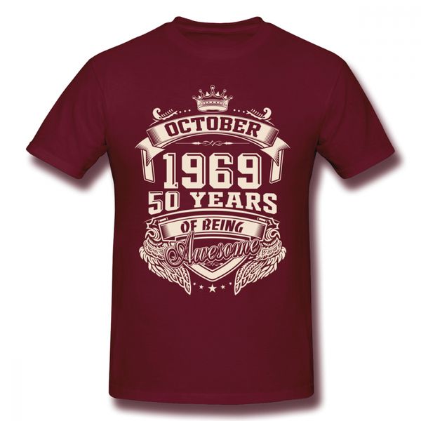 born in october 1969 50 years of being awesome men t shirt hiphop harajuku oversize cotton crewneck short sleeve custom clothes, White;black
born in october 1969 50 years of being awesome men t shirt hiphop harajuku oversize cotton crewneck short sleeve custom clothes, White;black
