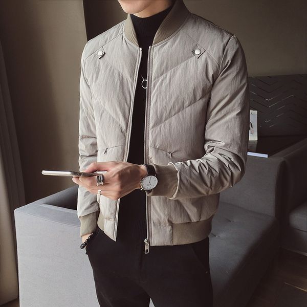 winter coat men's slim warm thick fashion parka men solid color casual stand collar jacket man wild cotton jacket male clothes, Black
winter coat men's slim warm thick fashion parka men solid color casual stand collar jacket man wild cotton jacket male clothes, Black