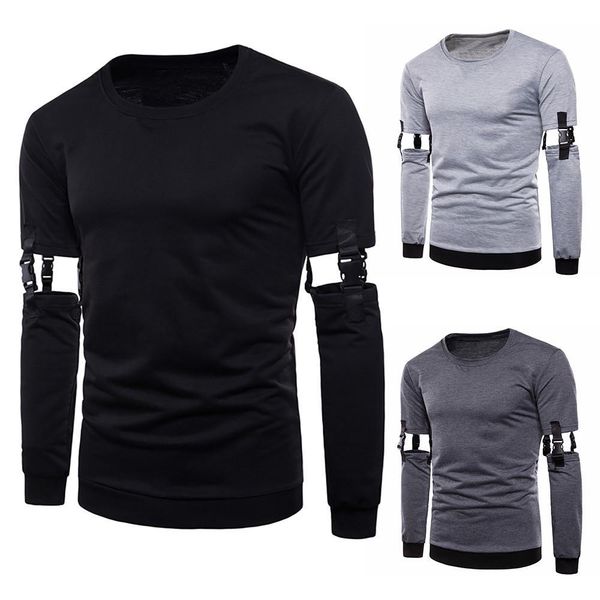 2018 fashion men's autumn winter sweatshirt solid removable sleeves o-neck long sleeve casual 8.31, Black
2018 fashion men's autumn winter sweatshirt solid removable sleeves o-neck long sleeve casual 8.31, Black