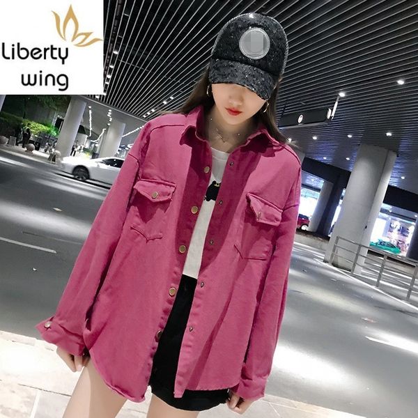 women's blouses & shirts spring woman denim loose long sleeve blouse streetwear harajuku black shirt korean fashion clothing plus size, White
women's blouses & shirts spring woman denim loose long sleeve blouse streetwear harajuku black shirt korean fashion clothing plus size, White