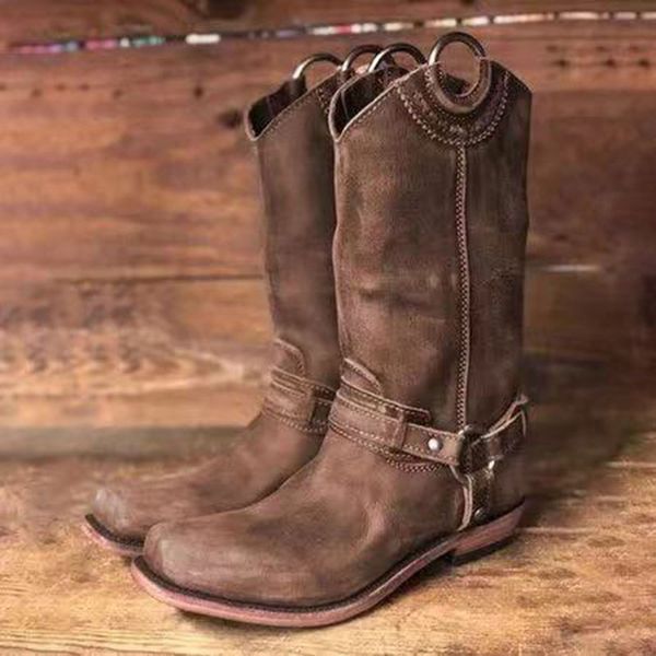 2020 new winter boots women retro shoes leather boots vintage round toe mid-calf zapatos plus size black/brown
2020 new winter boots women retro shoes leather boots vintage round toe mid-calf zapatos plus size black/brown