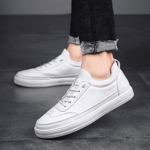 men sneakers leather shoes men black genuine leather fashion design casual simple sock flats black white 2019 new
men sneakers leather shoes men black genuine leather fashion design casual simple sock flats black white 2019 new