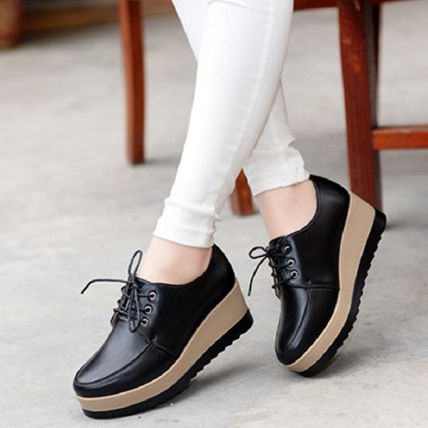 high heel women shoes 2018 women genuine leather casual shoes breathable fashion waterproof wedges platform shoes women sneaker cj191228, Black
high heel women shoes 2018 women genuine leather casual shoes breathable fashion waterproof wedges platform shoes women sneaker cj191228, Black