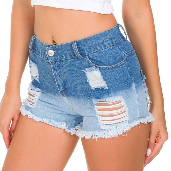beach women's shorts high waist denim shorts women mini denim hole bottom jeans woman fashion pantalones spodenki damskie, Blue
beach women's shorts high waist denim shorts women mini denim hole bottom jeans woman fashion pantalones spodenki damskie, Blue