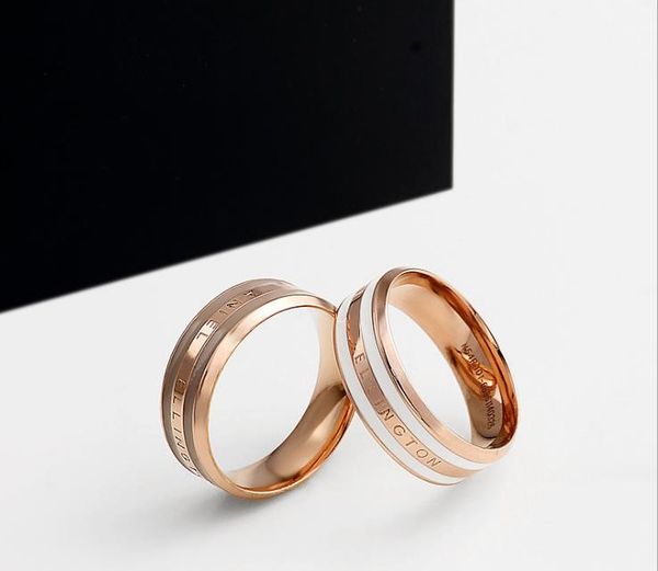 new titanium steel d-home ring color enamel drop glue fashion simple stainless steel ring, Silver
new titanium steel d-home ring color enamel drop glue fashion simple stainless steel ring, Silver
