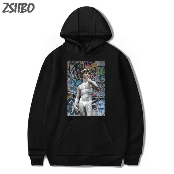 male's hoodies david michelangelo hoodie funny printed hip hop fun harajuku hoodie streetwear men sweatshirt coat, Black
male's hoodies david michelangelo hoodie funny printed hip hop fun harajuku hoodie streetwear men sweatshirt coat, Black