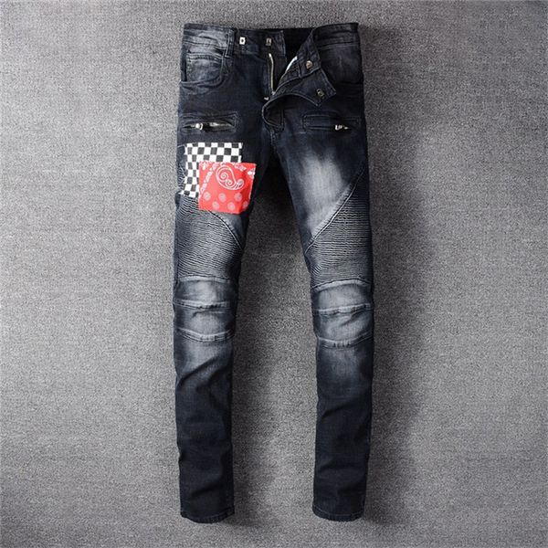2020 mens black jeans skinny pants designer joggers fashion designer jeans slim fit washed motocycle denim pants jeans skinny pour hommes, Blue
2020 mens black jeans skinny pants designer joggers fashion designer jeans slim fit washed motocycle denim pants jeans skinny pour hommes, Blue