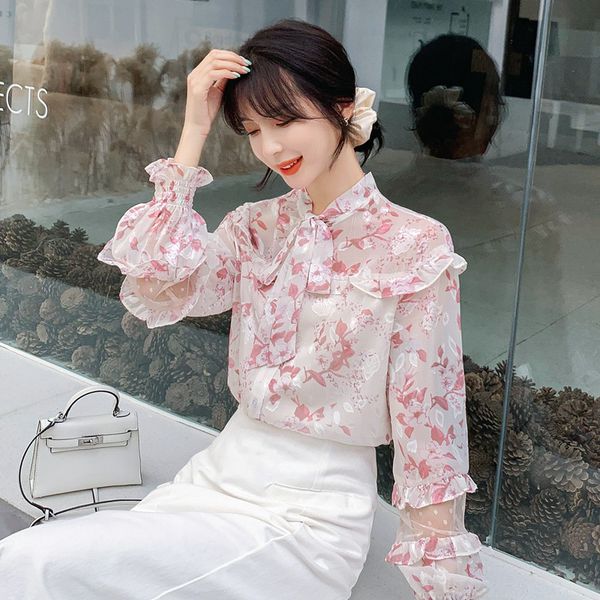 2020 новых женщин шифон рубашка цветочные оборками девушки рубашки весна осень лук рубашки ol шифон блузка, White
2020 новых женщин шифон рубашка цветочные оборками девушки рубашки весна осень лук рубашки ol шифон блузка, White