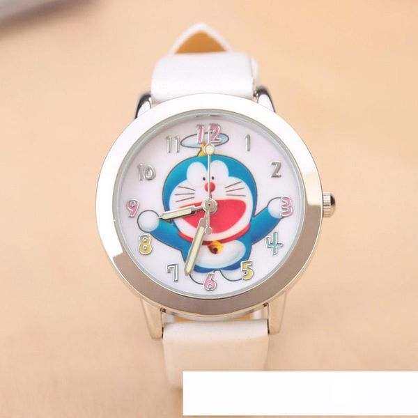 cartoon beautiful girl doraemon cat style color number dial children students girl's leather quartz wrist watch, Slivery;brown
cartoon beautiful girl doraemon cat style color number dial children students girl's leather quartz wrist watch, Slivery;brown