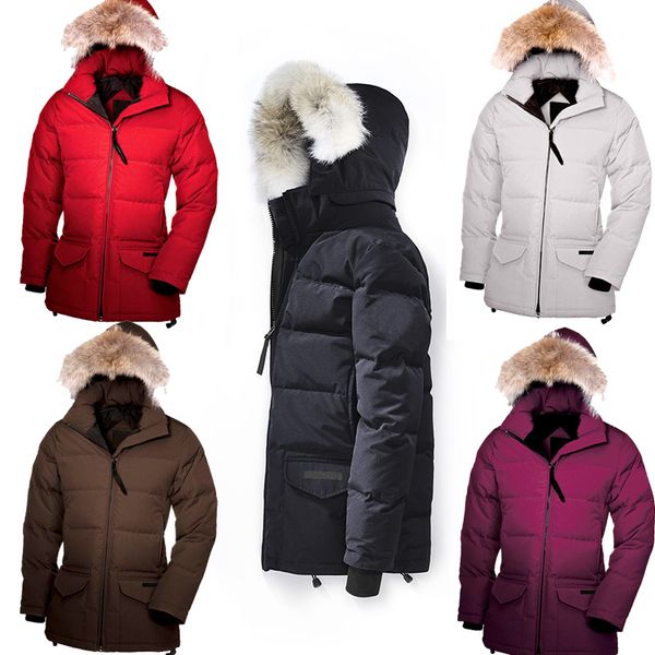 canada guse womens winter down parka hooded down jacket solaris pattern shoulder badge zippers warm jackets outdoor coats, Black
canada guse womens winter down parka hooded down jacket solaris pattern shoulder badge zippers warm jackets outdoor coats, Black