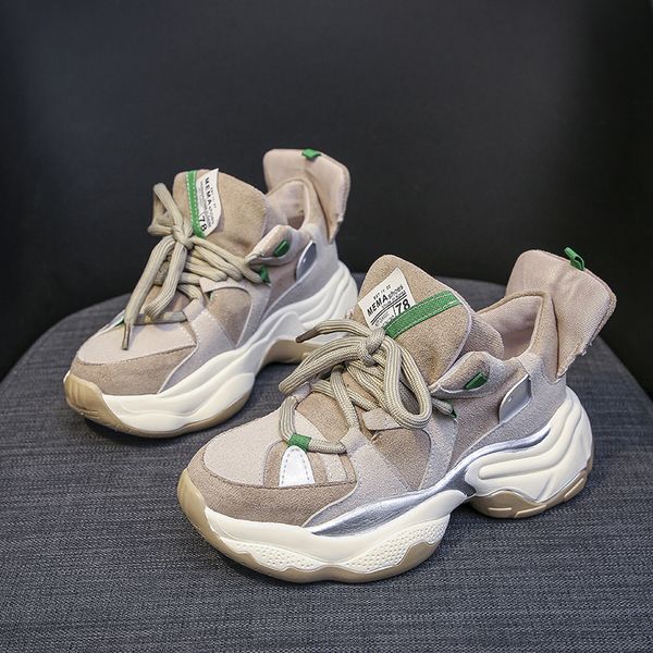 rimocy 2020 spring green chunky sneakers women faux suede platform casual woman thick sole vulcanize shoes tenis feminino mx200425, Black
rimocy 2020 spring green chunky sneakers women faux suede platform casual woman thick sole vulcanize shoes tenis feminino mx200425, Black