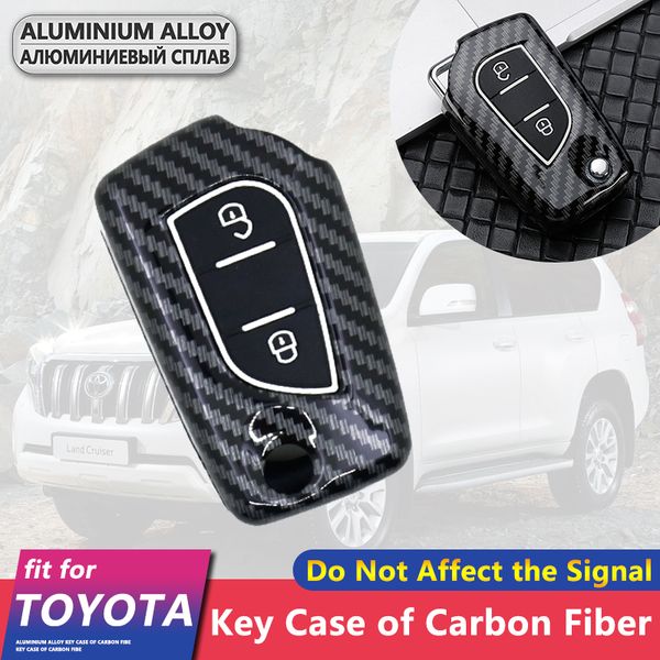 metal carbon fiber car key cover case shell foldable 2 buttons for land cruiser land cruiser prado keychain ring accessories
metal carbon fiber car key cover case shell foldable 2 buttons for land cruiser land cruiser prado keychain ring accessories