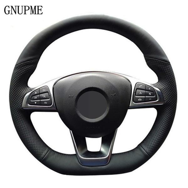 hand-stitched black artificial leathe car steering wheel cover for a200 a250 b250 b260 c200 c250 c300 sport cla220
hand-stitched black artificial leathe car steering wheel cover for a200 a250 b250 b260 c200 c250 c300 sport cla220