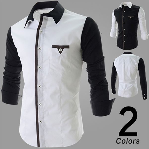 color patchwork men's shirt british fashion new arrival young boys slim fit men clothing long sleeve ing, White;black
color patchwork men's shirt british fashion new arrival young boys slim fit men clothing long sleeve ing, White;black