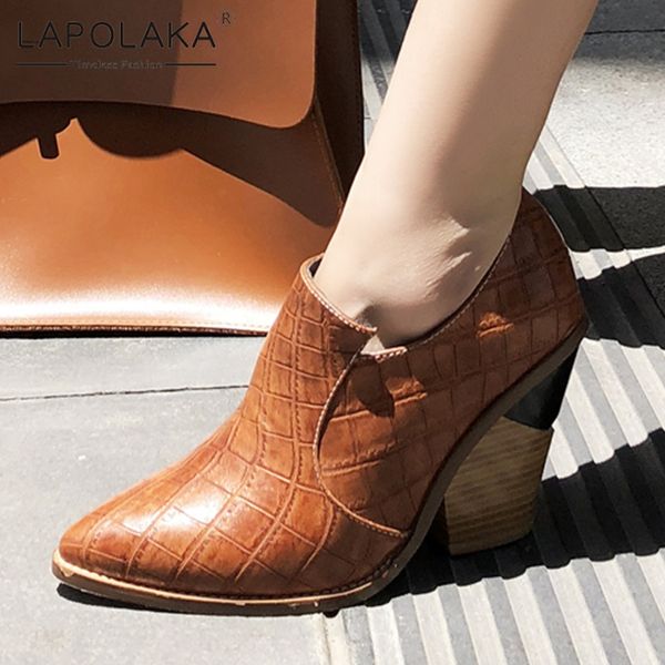 lapolaka 2020 new fashion british style pointed toe ankle boots women shoes woman zip up hoof high heels shoes woman boots, Black
lapolaka 2020 new fashion british style pointed toe ankle boots women shoes woman zip up hoof high heels shoes woman boots, Black