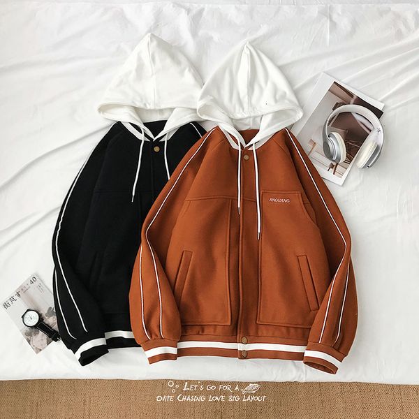 new winter woolen jacket men's warm fashion solid color casual hooded woolen coat man streetwear wild loose large size m-5xl, Black;brown
new winter woolen jacket men's warm fashion solid color casual hooded woolen coat man streetwear wild loose large size m-5xl, Black;brown