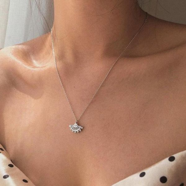 dream series jewelry necklaces fan shaped skirt pendant necklace wedding jewelry women banquet party accessories, Silver
dream series jewelry necklaces fan shaped skirt pendant necklace wedding jewelry women banquet party accessories, Silver
