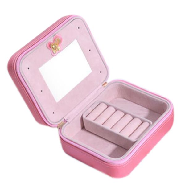 travel portable jewelry box leather small jewelry bag earring earring storage box, Pink;blue
travel portable jewelry box leather small jewelry bag earring earring storage box, Pink;blue