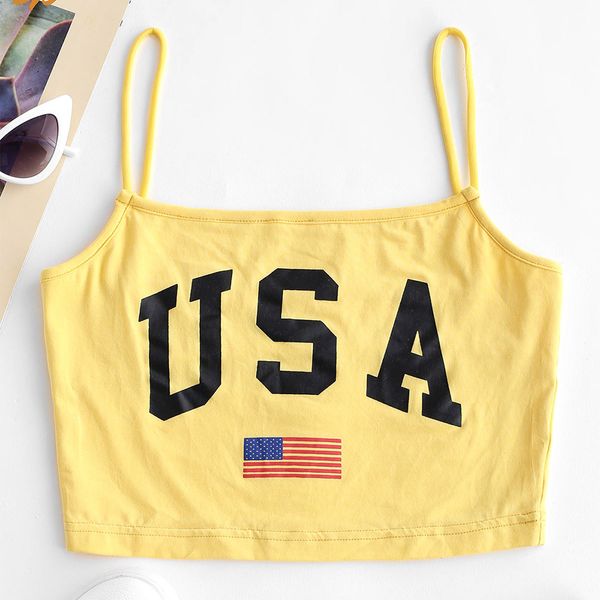 zaful summer crop for women straps sleeveless camis letter american flag print tank cropped feminino new, White
zaful summer crop for women straps sleeveless camis letter american flag print tank cropped feminino new, White