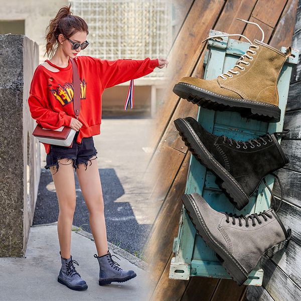 boots women's autumn and winter flat low heel england boots women's genuine leather tube dull polish leather shor, Black
boots women's autumn and winter flat low heel england boots women's genuine leather tube dull polish leather shor, Black